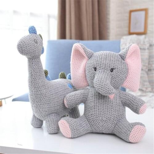 Newborn knitted Soothie Snuggle Pacifier baby animals Pacifier Holder Security toy infant unicorn teether appease blanket