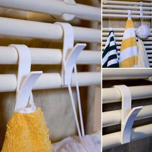 High Quality Hanger For Heated Towel Radiator Rail Clothes Rail Bath Hook Holder Soft Scarf Rack Towel Plegable Scarf Hanger