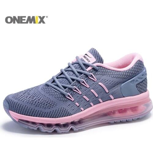 Onemix Women Air Cushion Running Shoes Outdoor Breathable Sneakers Fitness Training Massage Womens Sports Shoes Free Shipping