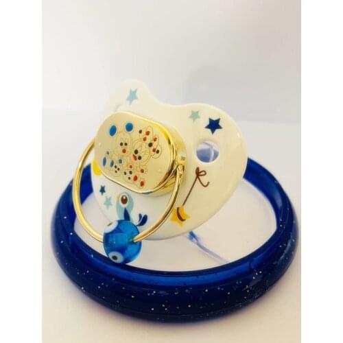 Gold Spout Design 14 Gauge Baby Accessory Gift Newborn Babies Soothing Silicone Shaper Safe Breast Custom Memories