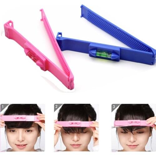 1Pcs Durable Women Girl Hair Trimmer Fringe Cut Tool Clipper Comb Guide For Hair Bang Level Ruler Hair Accessories