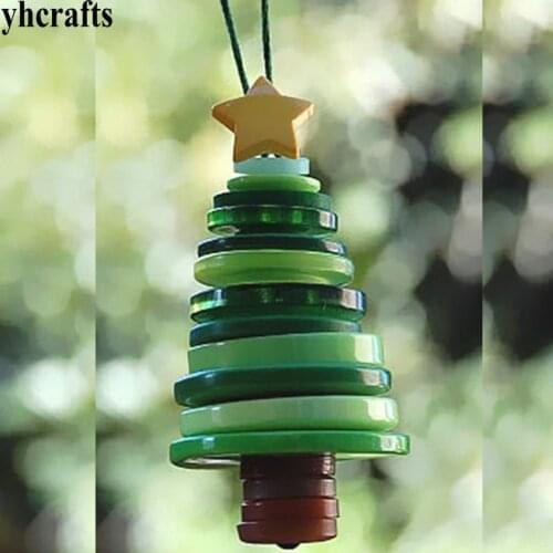 15PCS/LOT Plastic button tree craft kits Creative hobby Kindergarten crafts Early learning educational toys OEM wholesale DIY