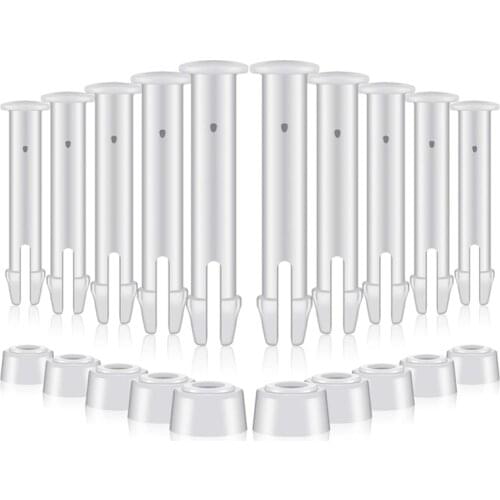 30Pcs Plastic Pool Joint Pins Replacement Pool Joint Pins Rubber Pool Seals for Intex 13-24 Ft Metal Frame 2.36 Inch