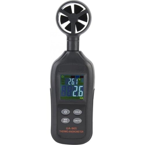 UA965 Anemometer High Precision Digital Air Volume Mini Wind Meter Handheld
