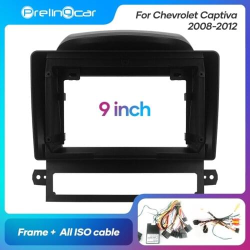 1Din 2Din Car DVD Navigation Radio Fascia Frame For Chevrolet Captiva 2008-2012 Stereo Receiver Player Panel Dash Trim Kits