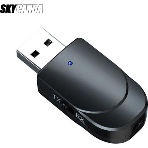 Bluetooth 5.0 Audio Receiver Transmitter Combo Mini 3.5mm Wireless AUX Stereo Bluetooth Adapter For Computer Car Dongle