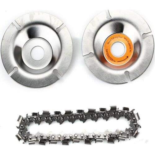Grinder Chain Disc Mill Chain Wheel Circular Saw Blade 4/5 Inch For Angle Grinder Wood Carving Cutting Disc Power Tools