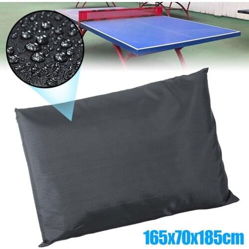 Waterproof Table Tennis Table Dust Cover Ping Pong Table Storage Table Tennis Sheet Desk Cover 165x70x185cm For Indoor Outdoor