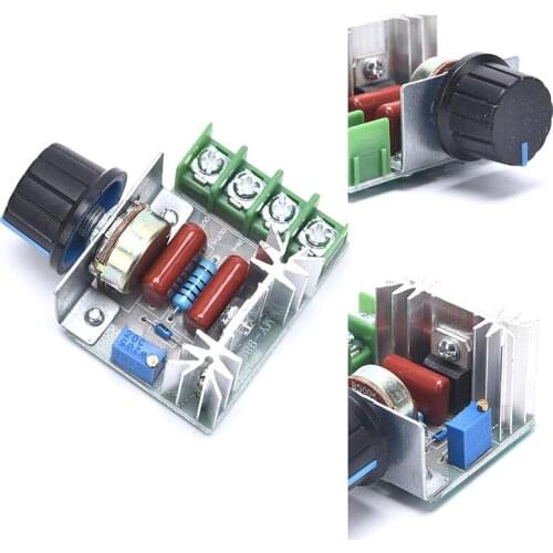 Dimmer 220V 2000W Speed Controller Dimmer Switch Electronic SCR Voltage Regulator 220V Temperature Thermostat Dimmer DC For lamp