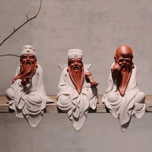 Purple Sand People Home Decor House Tearoom Coffe Shop Ceramic Decoration Creative Figurines Miniatures Best Gift for Birthday