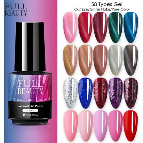 Gel Varnish Nail Polish Set Hybrid All for Manicure 7ML Colors Semi Permanant UV Nail Art Prime Gel Varnish Nail Polish