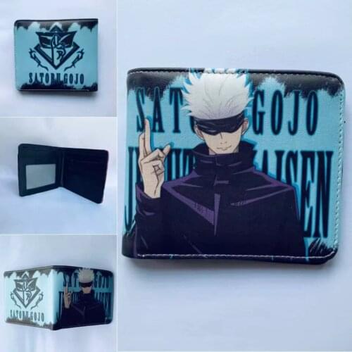 Anime Jujutsu Kaisen Coin Purse Cute Wallet Multi-Functional Key Credit Card Bag Pouch Purses For High School Students 6pc/lot