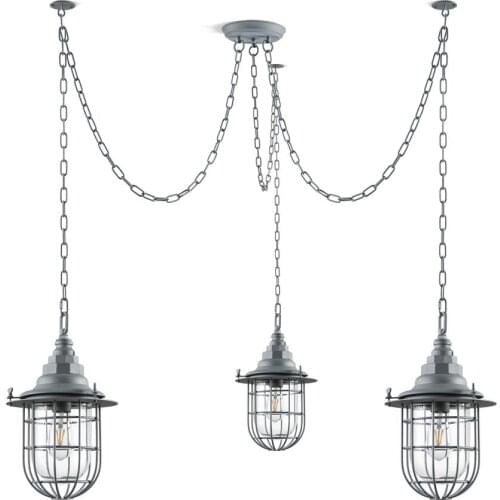 Loft Style Industrial Lighting Pendant Lights LED Vintage Spider Hanging Lamp Retro Light Fixtures Glass Luminaire Suspendu