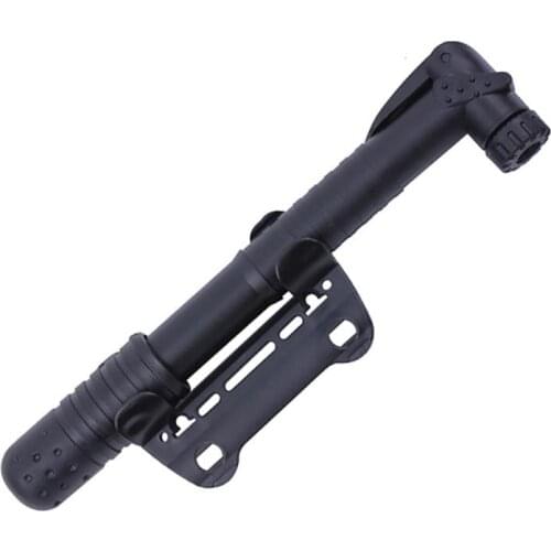 Mini Pocket Pump Portable Cycling Bike Bicycle Tire Inflator Air Pump with Bracket Fits for Schrader & Presta Valves