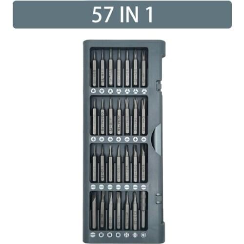 57 In 1 Screwdriver Tools 2 Sides 56 Precision Magnetic Torx Phillips Bits Handle Mobile Phone Computer Repair Hand Tools