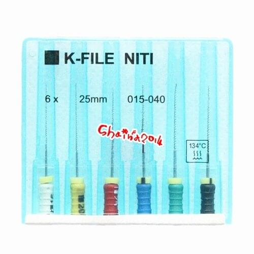 Dental NITI K files root canal niti endo flex K-FILE dental handuse Nickel titainium K H R files 25mm