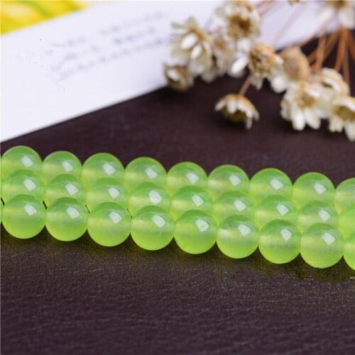 RONGQING 1Pack Grape Chalcedony Semi-Finished Products Grape Color Loose Beads for Handmade Jewelry Accessories