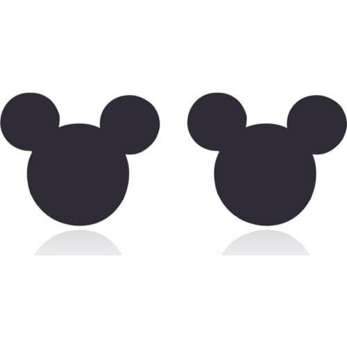 Tiny Stainless Steel Cartoon Mickey Earrings For Girls Kids Mouse Head Animal Stud Ear Cute Pendientes Ear Jewelry Party Gift