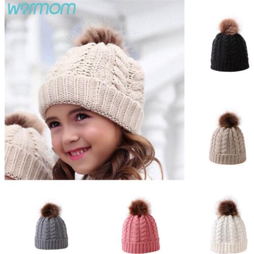 Warmom New Twist Baby Pullover Hat Childrens Warm Knitted Hat Knitted Hat Lovely Warm Woollen Hat