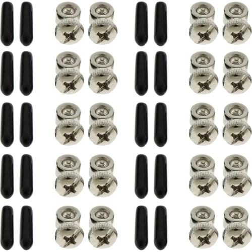 10 Pairs Speed Jump Rope Components Adjustment Screws Ends Caps Hardware Length Adjustable Screw Bolts