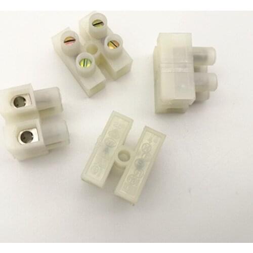100pcs/lot Screw Terminal Barrier Connector Electrical Wire Connection Barrier Terminal Strip Block