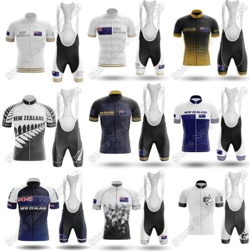 2021 Men New Zealand Cycling Sets Mountain Bike uniform Summer Cycling Jersey Road Bicycle Clothing MTB Bicycle Wear