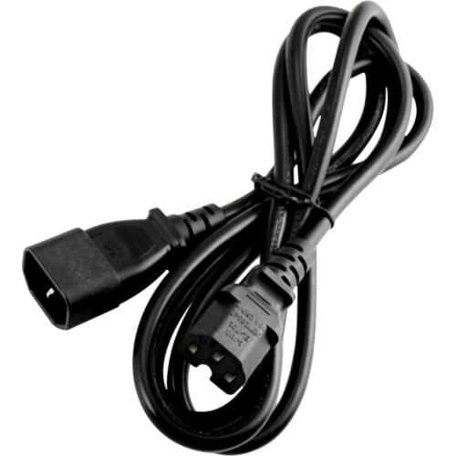 250V 10A - IEC 320 C14 to C15 AC Power Extension Cord Adapter for PDU UPS