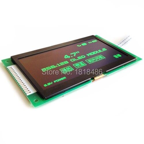 4.7 inch SPI Green OLED Module SSD1322 Drive IC 256*128 8Bit Parallel Interface 3.3V