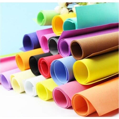 50x50CM 10pcs DIY Sponge Foam Paper for Kindergarten Decor DIY Handmade Materials Color Paper EPP 1MM Thickness Wallpapers