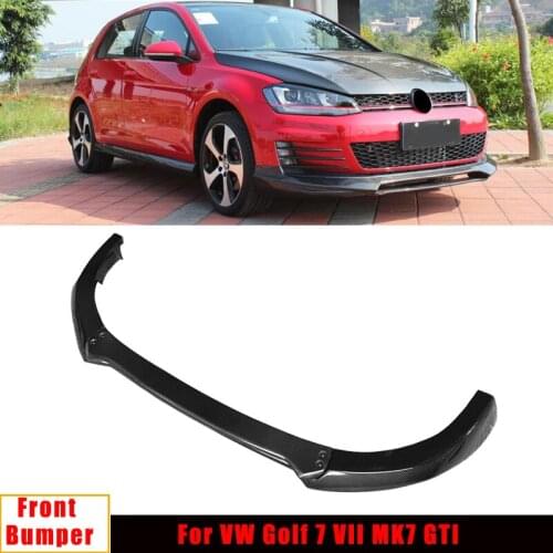 For VW Golf VII MK7 GTI Bumper 2014-2016 Car Front Bumper Lip Diffuer Carbon Fiber/FRP