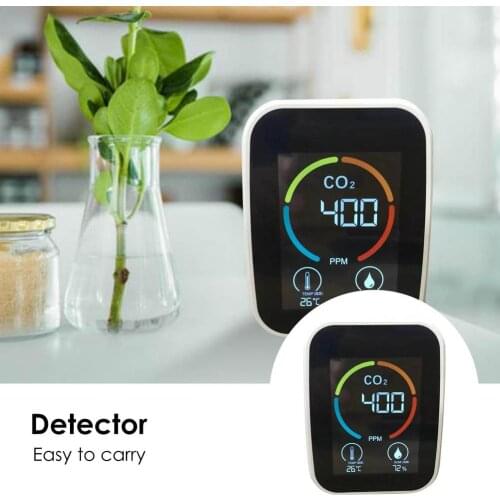Air Monitor CO2 Carbon Dioxide Detector Greenhouse Warehouse Air Quality Temperature Humidity Monitor Fast Measurement Mete