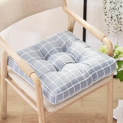 Hand Canvas Thicken Futon Cushion Round Square Tatami Bay Window Pad Office Sofa Chair Back Cushions Decor Breathable Floor Mat