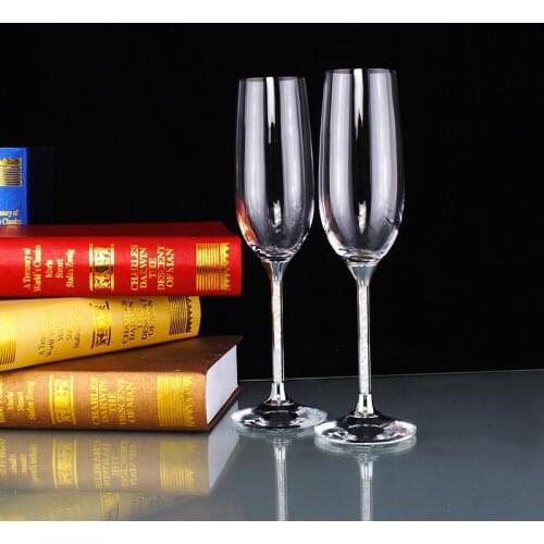 Heart Shaped Crystal Cup Red Wine Glasses Toasting Glasses for Weddings Champagne Goblet Wedding Cup Gift box packaging 2pc/set