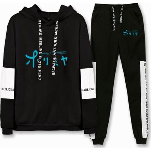 Anime Horimiya Miyamura Mens Tracksuit Set Spring Autumn anime clothe Casual Tracksuits Men Sweatpant Track Suit Set Sportswear