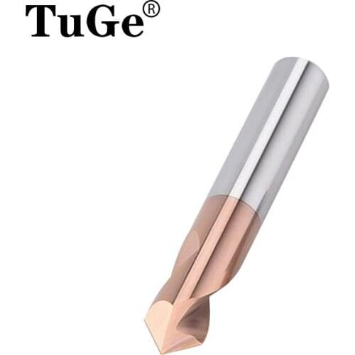 LS TOOLS location drill bit CNC tools Chamfering Tools 90 degree spot carbide tungsten machining hole drill 3 4 5 6 8 10 12mm