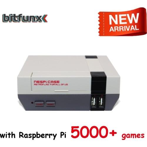 Mini NESPI Case Retroflag Case with Cooling Fan Power Button Kit for Raspberry Pi B+/2B/3B/3B