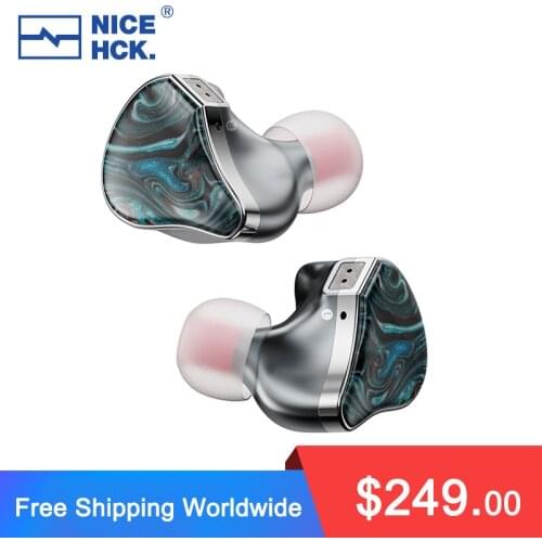 NiceHCK Topguy Flagship Resin Audiophile Earbud 10mm Titanium Magnesium Alloy Dynamic HiFi In-Ear Earphone Monitor Music Headset