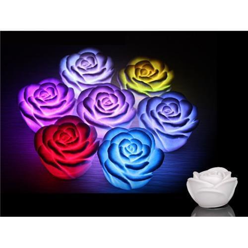 New Rushed Led Toys Juguetes Basket Lumineuse Color Changing Floating Rose Flower Holiday Party Accessories