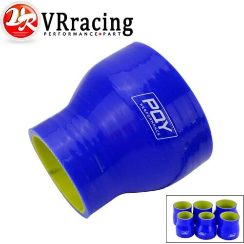VR - BLUE & Yellow 2"-3" 51mm-76mm SILICONE HOSE STRAIGHT REDUCER JOINER COUPLING Wtih PQY Logo VR-SH02030-QY