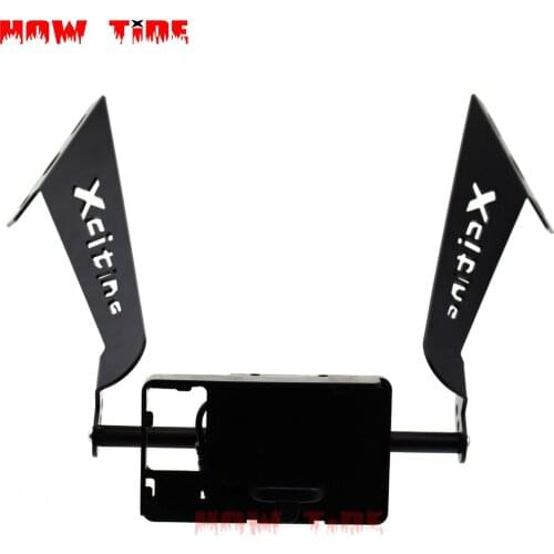 For KYMCO 350 300i Xciting 250 400 S400 Motorcycle Front Phone Stand Holder Smartphone Phone GPS Navigaton Plate Bracket 12mm