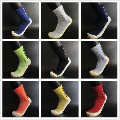 Hot Anti-Slip Breathable Men Summer Running Cotton and Rubber Socks Football Socks High Quality Trusox Men Women Cycling Socks