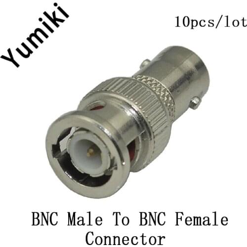 10pcs/lot BNC male to BNC Female plug for CCTV Camera Security RCA BNC Connector for Video Camera