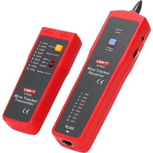 UNI-T UT682 Network Wire Tester Tracker RJ11 RJ45 Wire Line Finder Lan tester Handheld Cable Testing Tool for Network Maintenanc