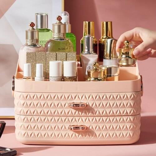 Multi-Layer Storage Box Light Luxury Cosmetic Household Drawer Type Storage Case Desktop Jewelry Sundries Sorting Box Bedroom