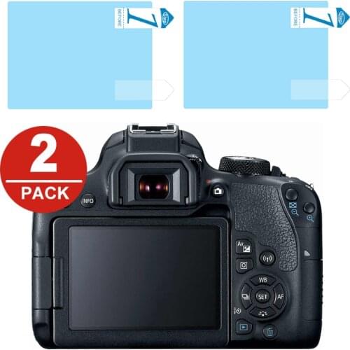 2x LCD Screen Protector Film for Canon EOS 6D 70D 77D 80D 90D 600D 650D 700D 750D 760D 800D 9000D 1200D 1300D 1500D 2000D 8000D