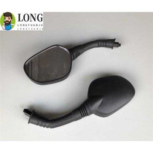 Black Motorcycle Rearview Mirror Motorbike Reflective Mirror Universal Accessories for Yamaha Honda Kawasaki Harley 10mm