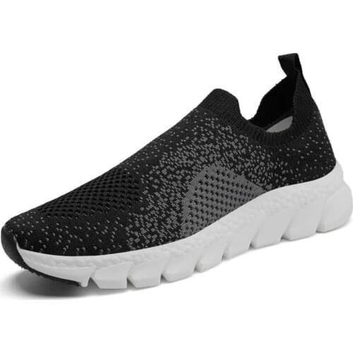 Womens Spring Autumn Thick Bottom Large Size Elastic Fly Mesh Cover Foot Sport Leisure Shoe Breathable Cushioned Running Shoes