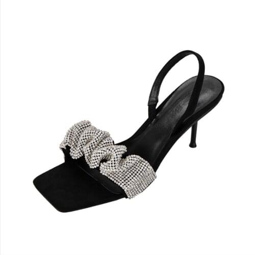 5 Paire Factory Wholesale 2021 New designer fashion Summer high heel genuie leather sandals for women