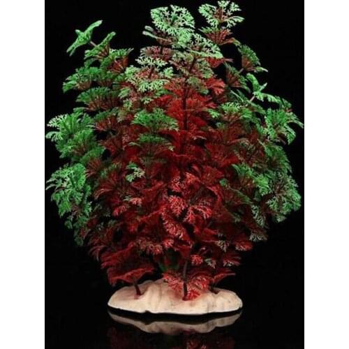 Vivid Artificial Plants Aquarium Decor Fish Tank Plastic Fake Plant Grass Ornament Fish Tank Decoration Aquarium Accessories
