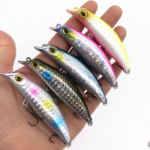 75mm 7g Sea Fishing Popper Lure Floating Minnow Wobblers Swimbait Popper Artificial Bait Pike Bass Pesca Fishing Crankbait